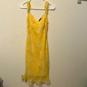 Yellow Floral Dress